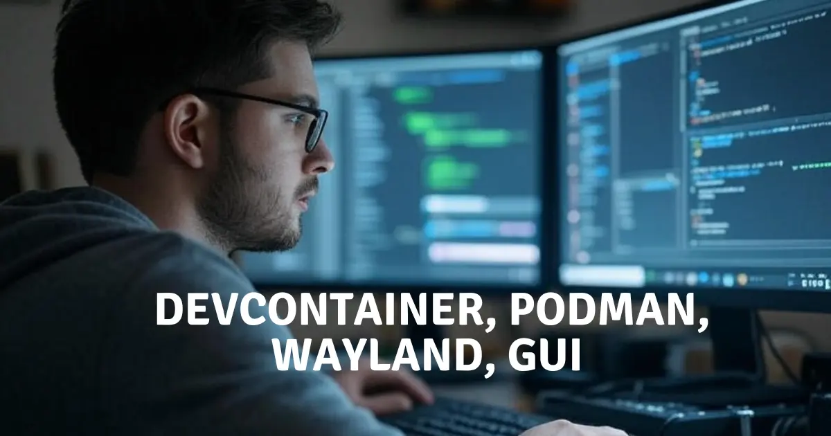 devcontainer wayland poster