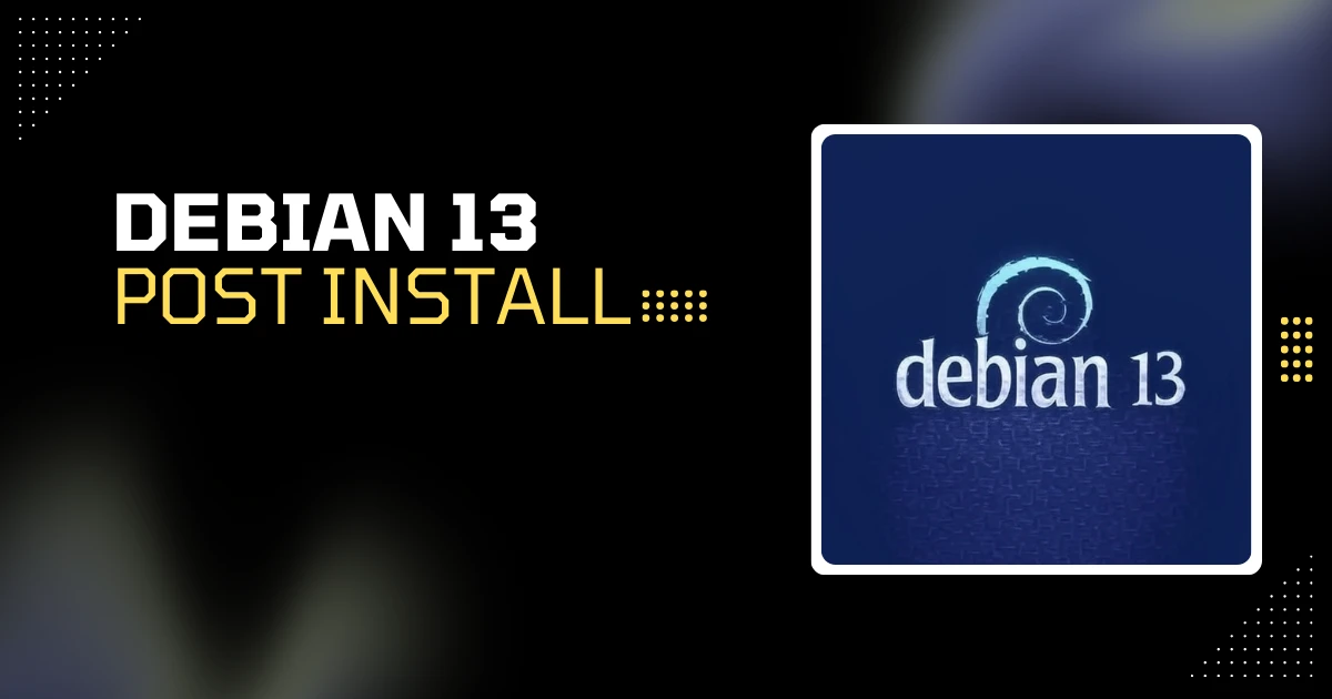 Debian 13 Trixie desktop setup