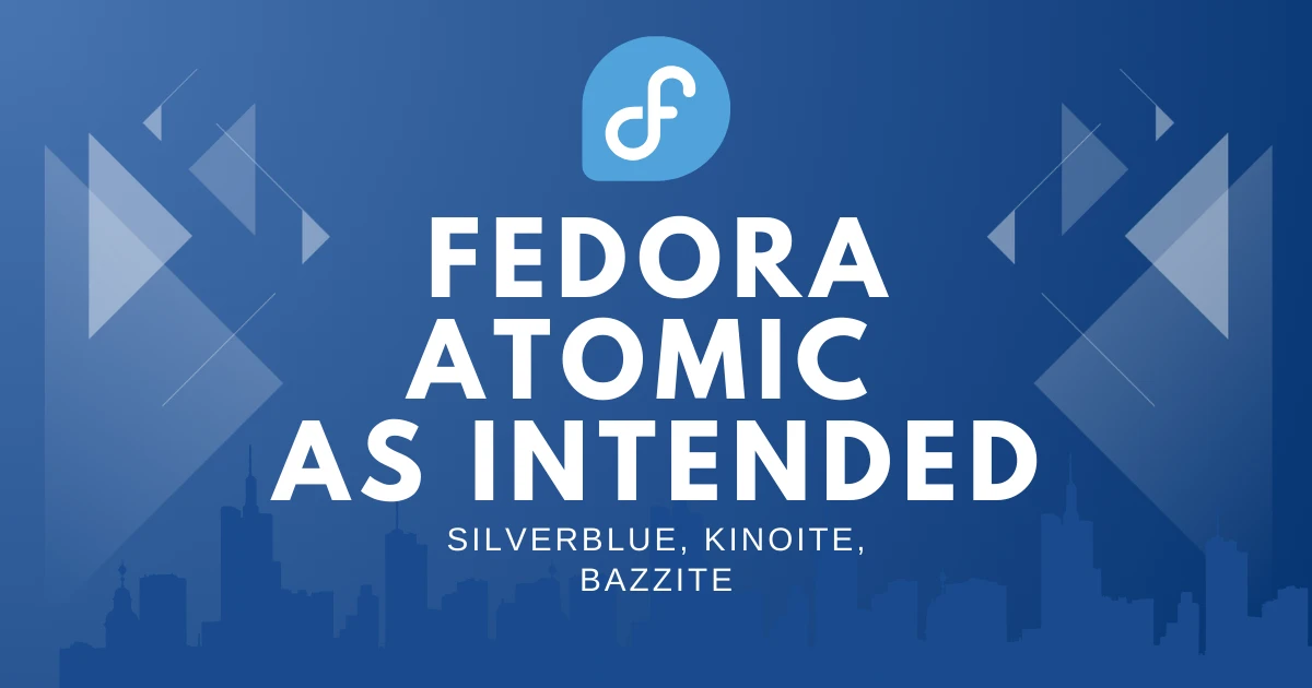 fedora atomic usage