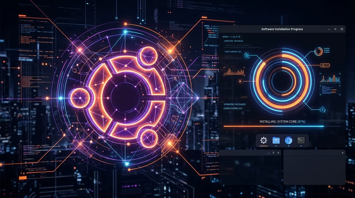 Visual representation of technology interface modules.
